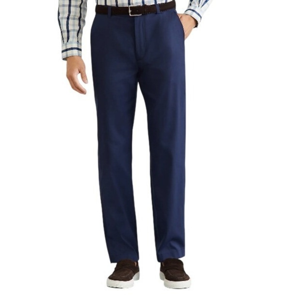 Brooks Brothers Stretch Performance Chino‎ Golf Pants Men's 42x30 Navy Blue